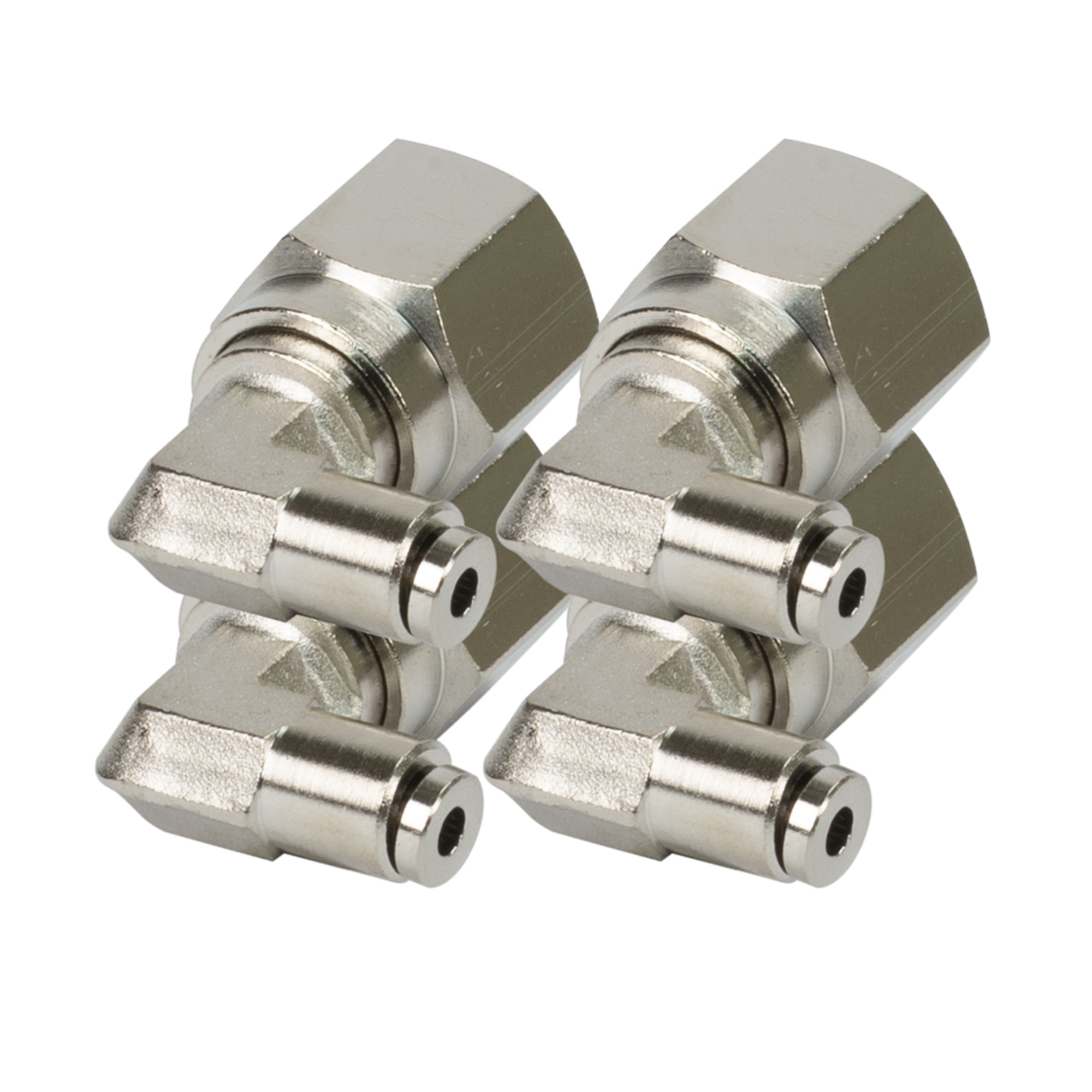 Viair 90 Degree Swivel Elbow PTC Fitting - 3/8in. NPT, Nickel-Plated Brass, 200 PSI, Model# 11864
